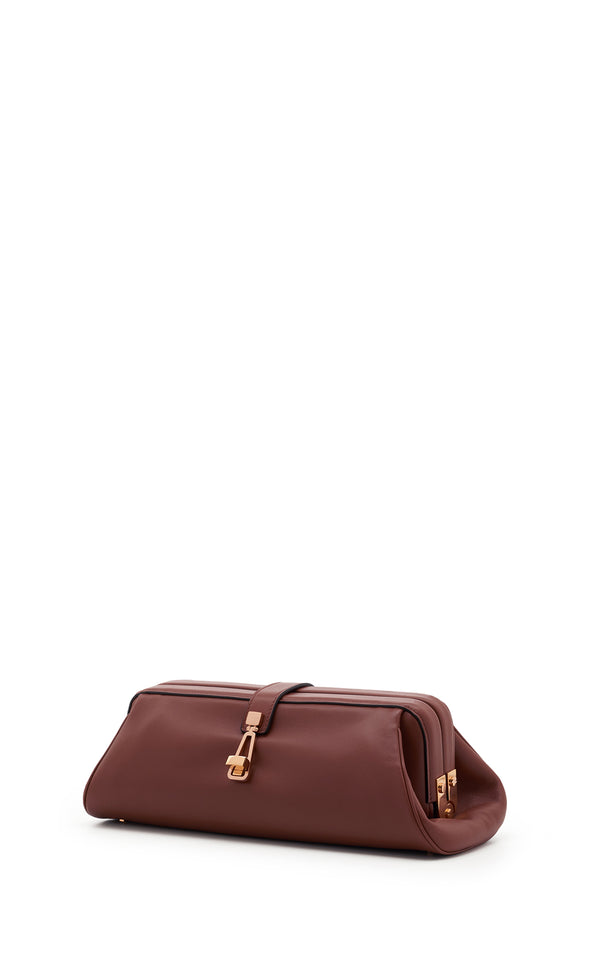 Gabriela Hearst Paola Clutch In Cognac Nappa Leather