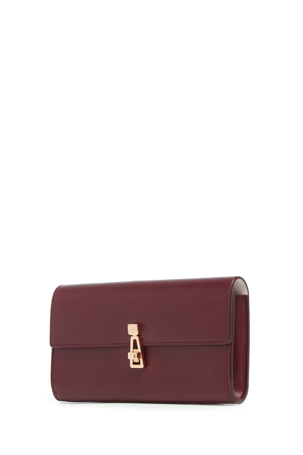 Gabriela Hearst Phone Wallet In Bordeaux & Pink Leather