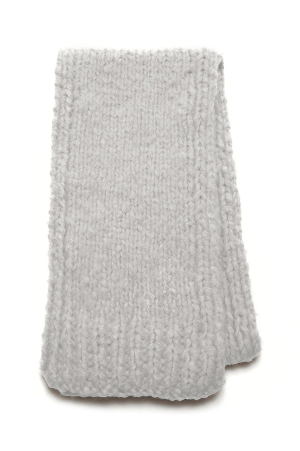 gabriela hearst Pyke Knit Scarf in Heather Grey Welfat Cashmere