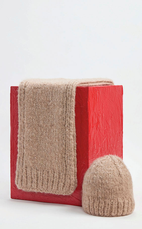 Gabriela Hearst Pyke Knit Scarf In Oatmeal Welfat Cashmere