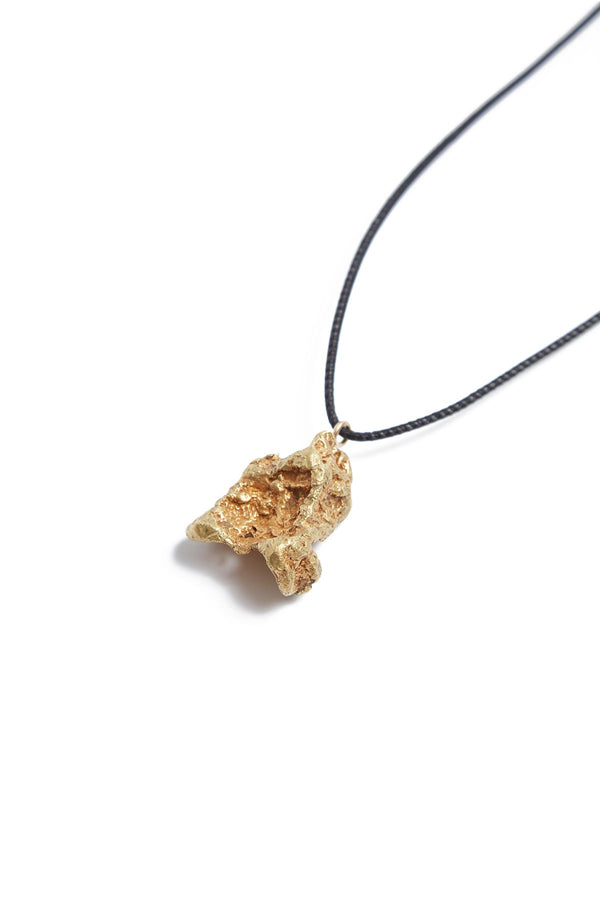 gabriela hearst Raw Gold Nugget Necklace in Yellow Gold