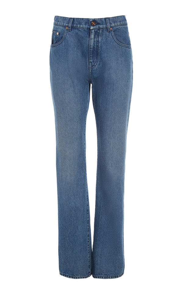 gabriela hearst Rey Straight-leg Jean in Uruguayan Blue Recycled Cotton Denim