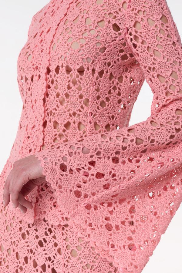 Gabriela Hearst Reynolds Jacket In Rosa Cashmere Lace