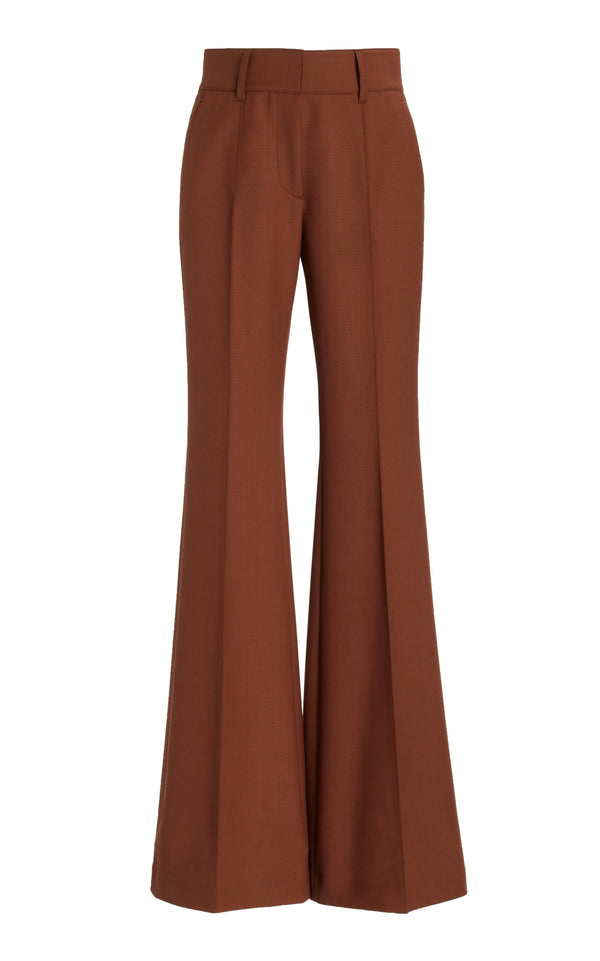 gabriela hearst Rhein Pant in Cognac Sportswear Wool