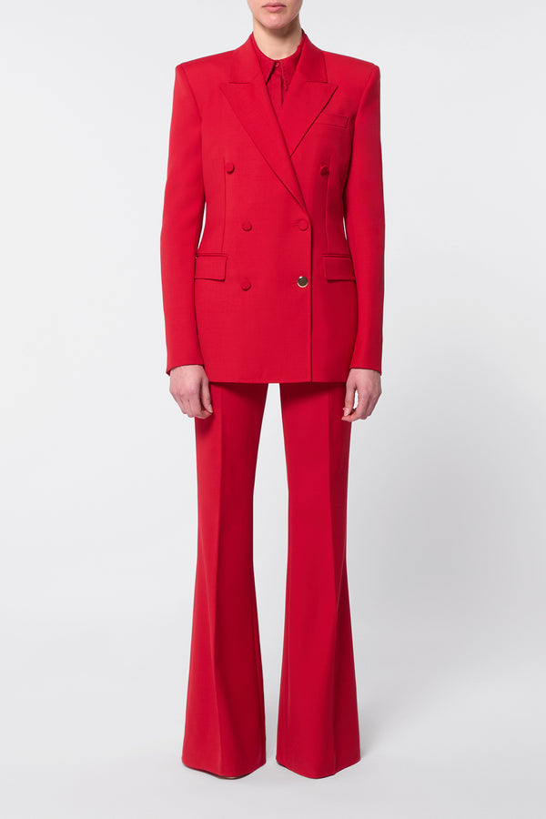 Gabriela Hearst Rhein Pant In Scarlet Red Sportswear Wool