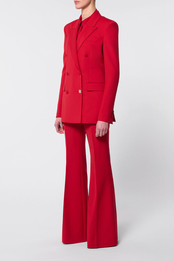 Gabriela Hearst Rhein Pant In Scarlet Red Sportswear Wool