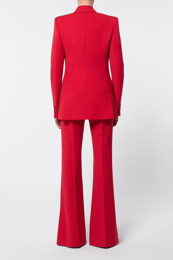 Gabriela Hearst Rhein Pant In Scarlet Red Sportswear Wool