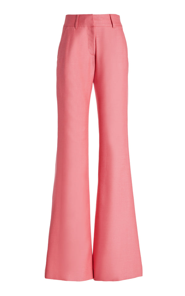 gabriela hearst Rhein Pant in Watermelon Silk Virgin Wool