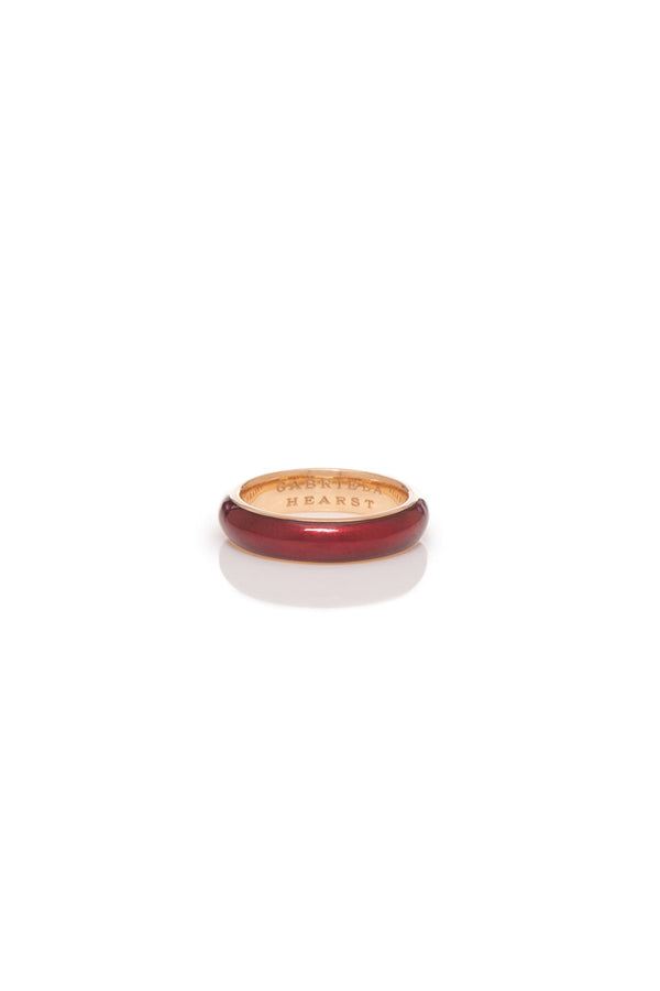 gabriela hearst Ring in 18K Rose Gold & Vitreous Red Enamel
