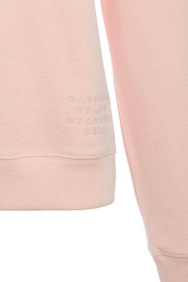 Gabriela Hearst Royston Sweatshirt In Pale Blush Fine Cotton