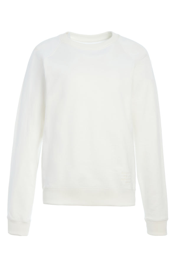 Gabriela Hearst Royston Sweatshirt In White Fine Cotton