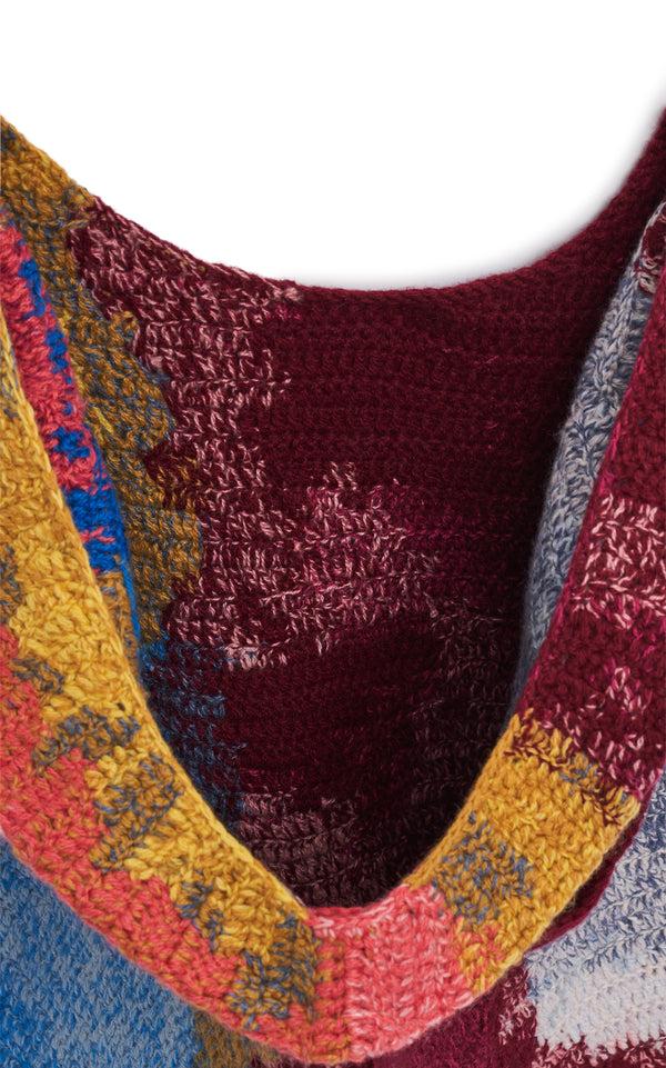 Gabriela Hearst Saranya Crochet Hobo Bag In Aurora Multi Cashmere