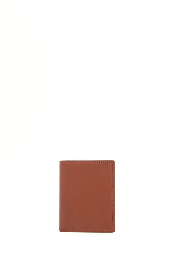 gabriela hearst Simple Card Wallet in Cognac Leather