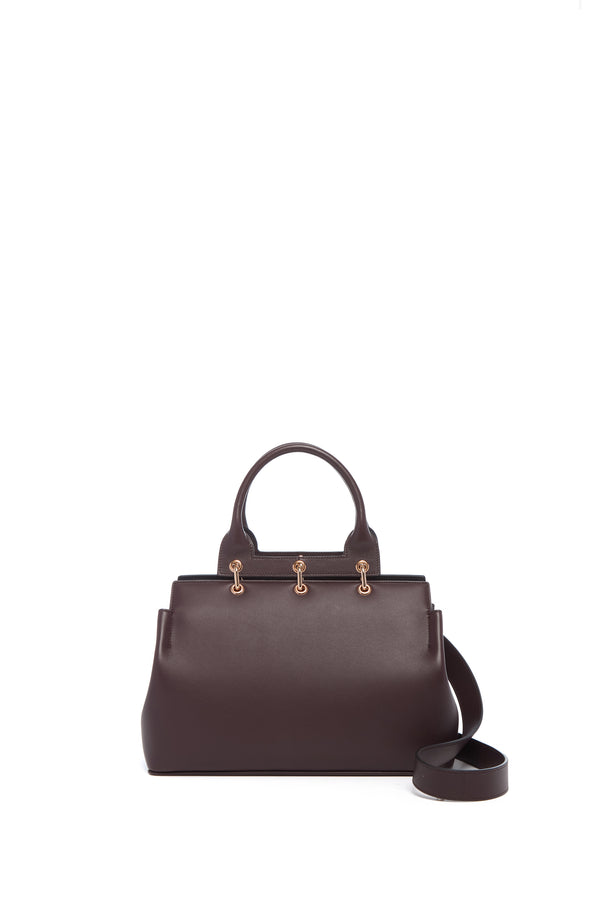 Gabriela Hearst Small Amethyst Bag In Bordeaux Nappa Leather