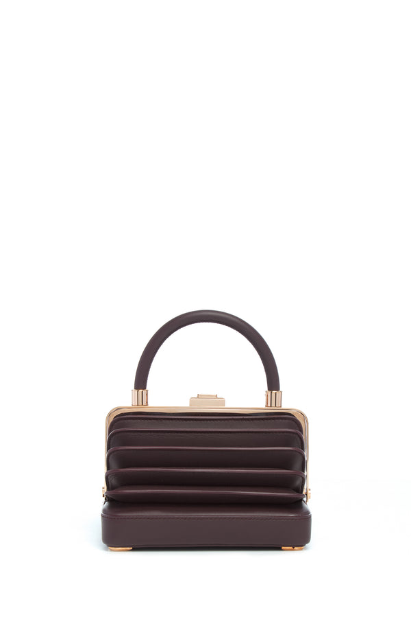 Gabriela Hearst Small Diana Bag In Bordeaux Nappa Leather