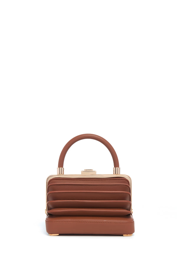 Gabriela Hearst Small Diana Bag In Cognac Nappa Leather