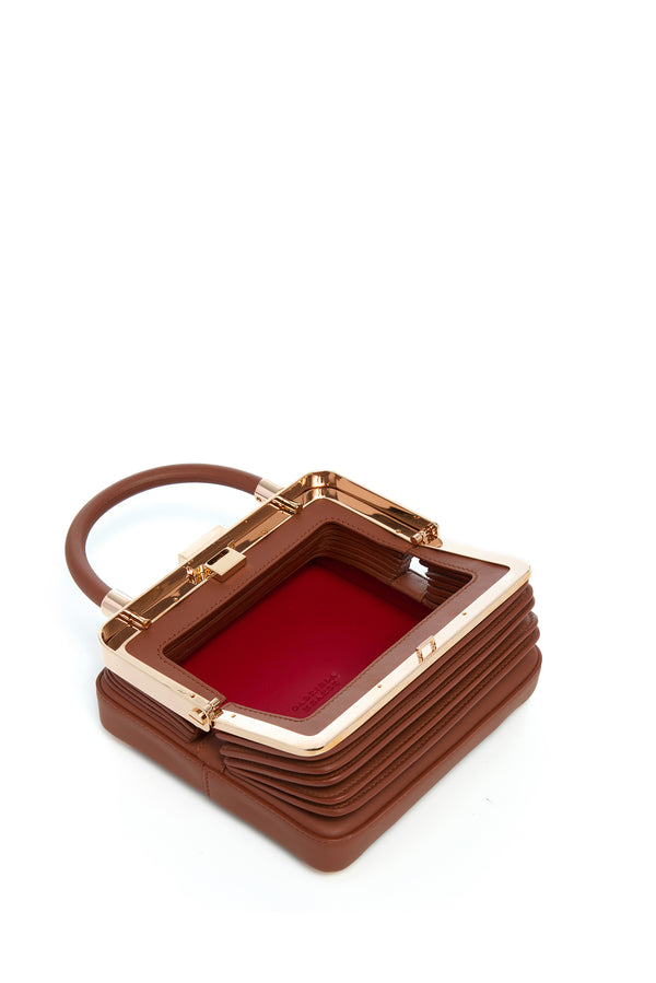 Gabriela Hearst Small Diana Bag In Cognac Nappa Leather