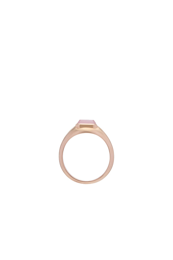 Gabriela Hearst Small Ring In 18K Rose Gold & Rose Quartz Stone