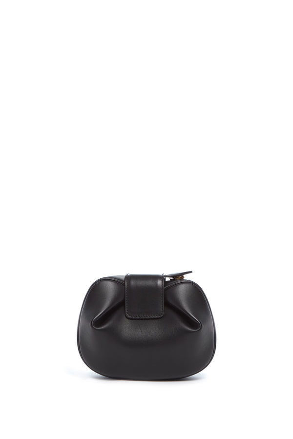 Gabriela Hearst Soft Demi Clutch In Black Nappa Leather