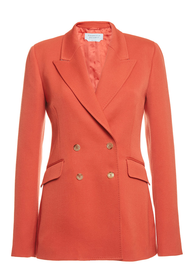 gabriela hearst Stephanie Blazer in Spice Virgin Wool