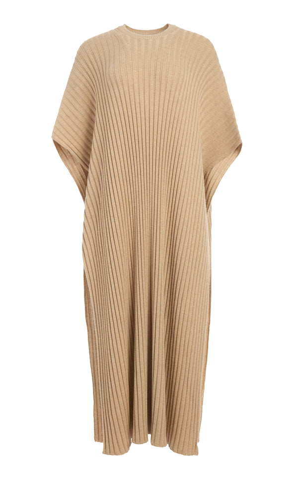 gabriela hearst Taos Knit Poncho in Hay Merino Wool Cashmere