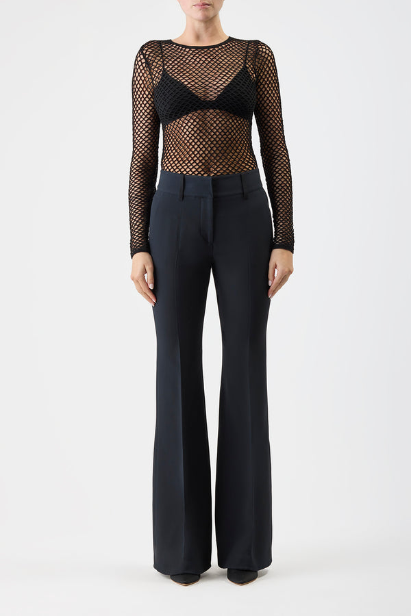 Gabriela Hearst Troth Knit Top In Black Merino Wool