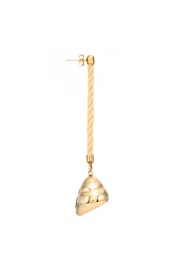 gabriela hearst Venus Shell Single Earring in 18K Yellow Gold