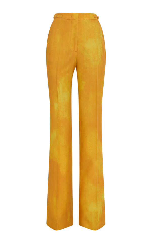 gabriela hearst Vesta Flare Pant in Cadmium Yellow Virgin Wool