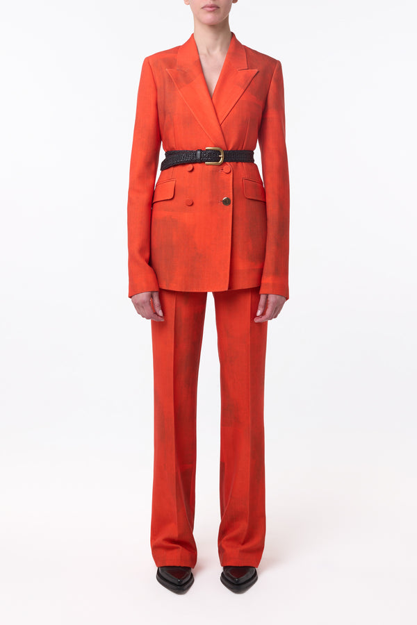 Gabriela Hearst Vesta Flare Pant In Spice Virgin Wool