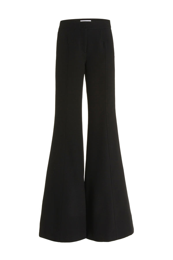 gabriela hearst Vita Pant in Black Double-Face Wool Crepe