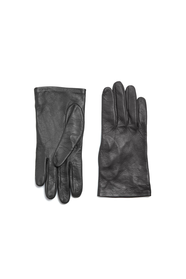 gabriela hearst Wessex Short Gloves in Black Nappa Leather