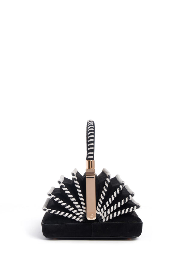 Gabriela Hearst Whipstitch Diana Bag In Black Suede