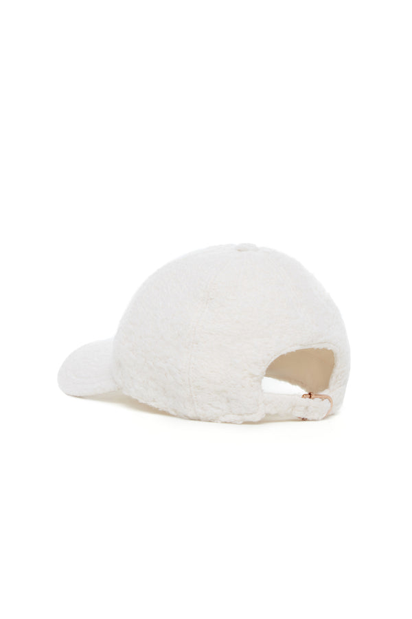 Gabriela Hearst Zed Baseball Hat In Ivory Cashmere Boucle